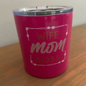 ‘Wife, Mom, Boss’ stainless steel mug